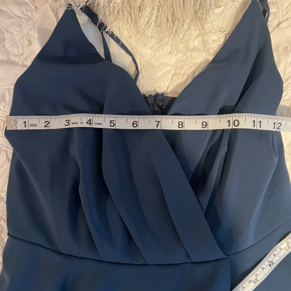 Slate Blue Skater Mini Dress Women's Small - Picture 5 of 8
